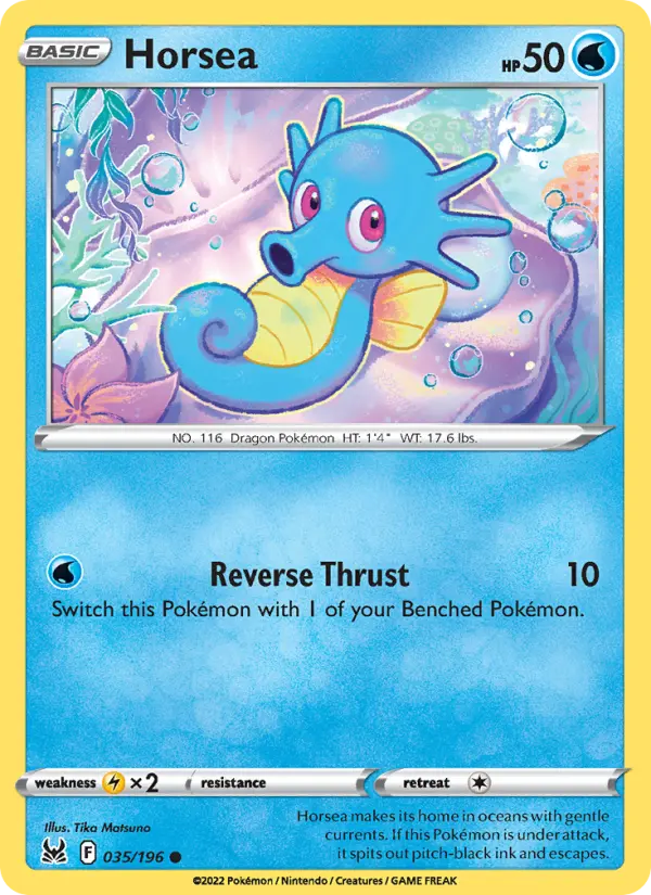Horsea — Lost Origin card #035