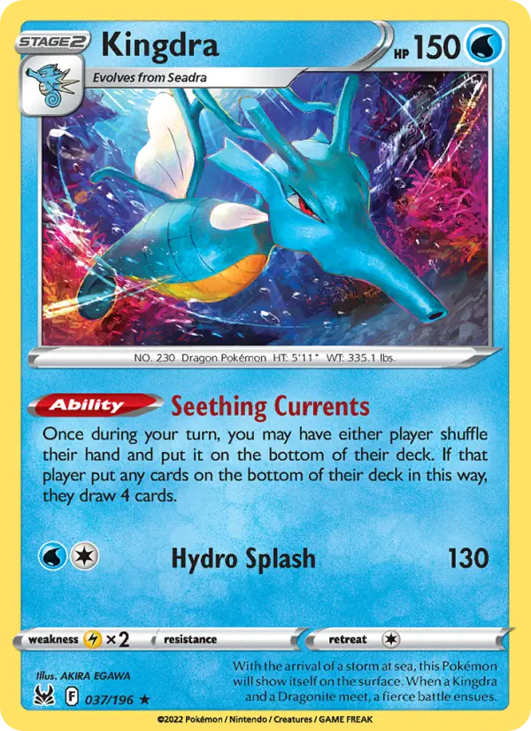 Kingdra — Lost Origin card #037
