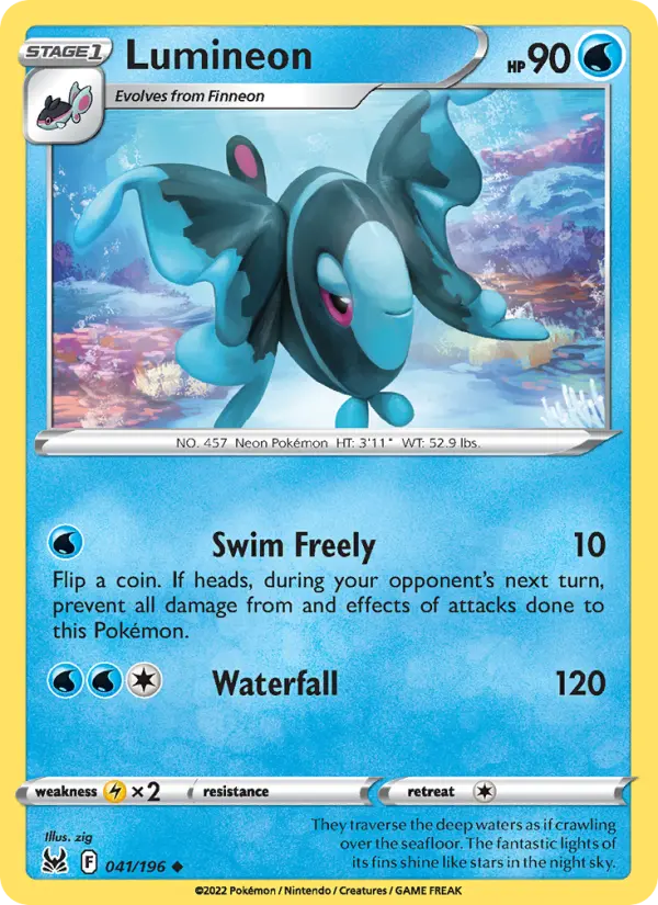 Lumineon — Lost Origin card #041
