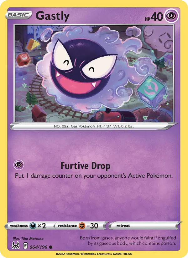 Gastly — Lost Origin card #064