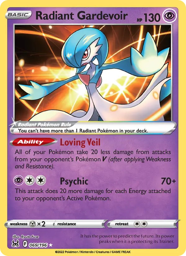 Radiant Gardevoir — Lost Origin card #069