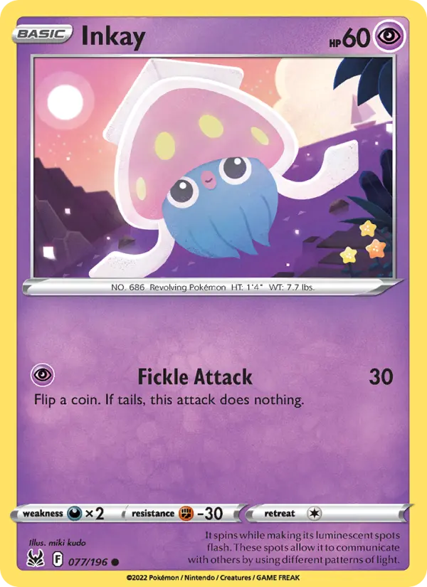 Inkay — Lost Origin card #077