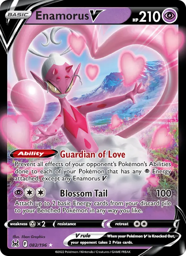 Enamorus V — Lost Origin card #082