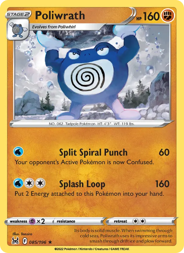 Poliwrath — Lost Origin card #085