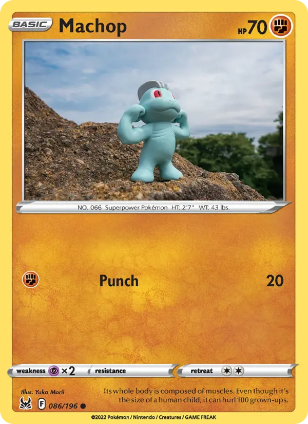 Machop — Lost Origin card #086