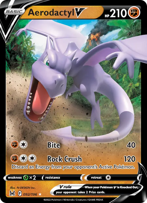 Aerodactyl V — Lost Origin card #092