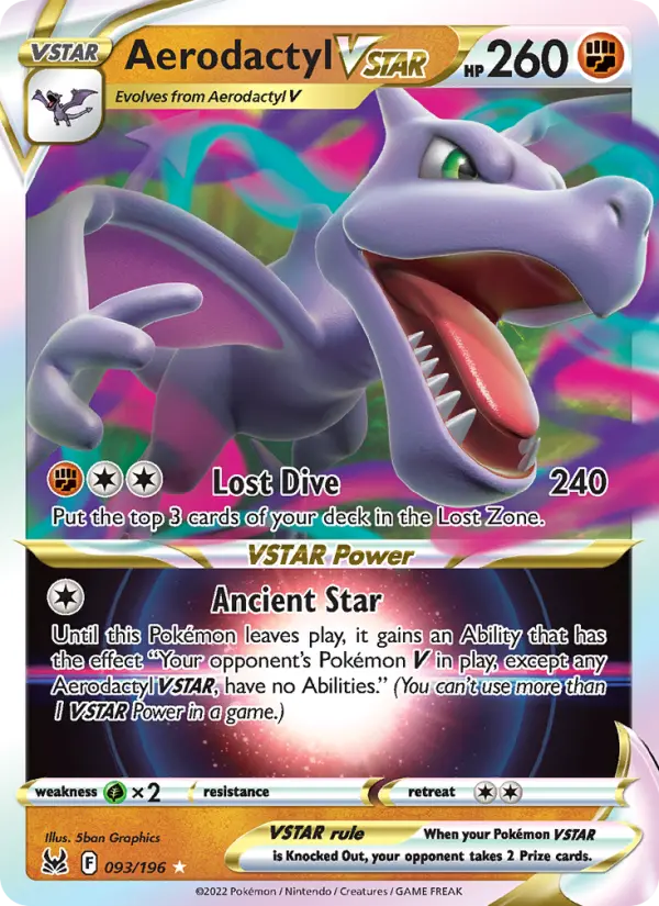 Aerodactyl VSTAR — Lost Origin card #093