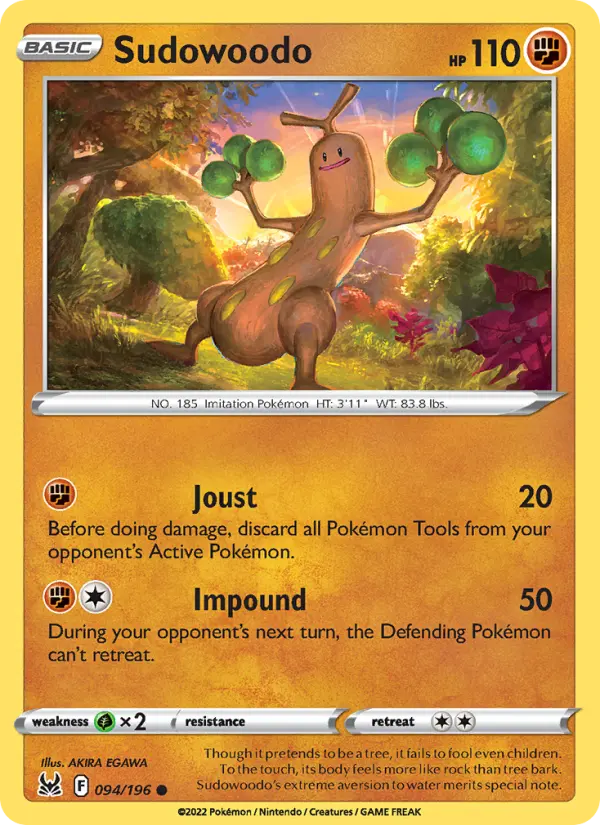 Sudowoodo — Lost Origin card #094