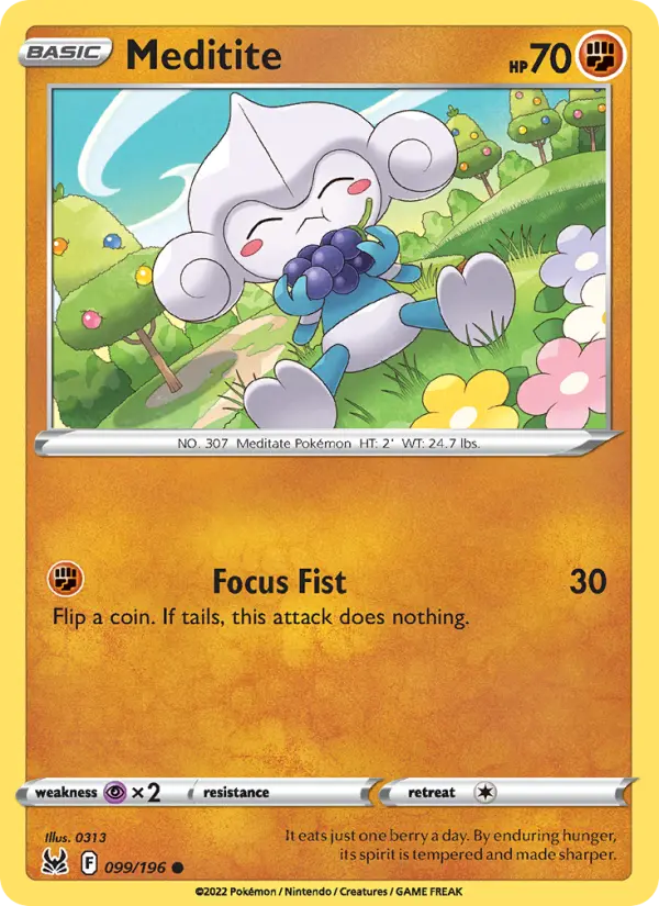 Meditite — Lost Origin card #099