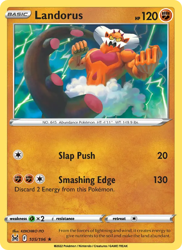 Landorus — Lost Origin card #105