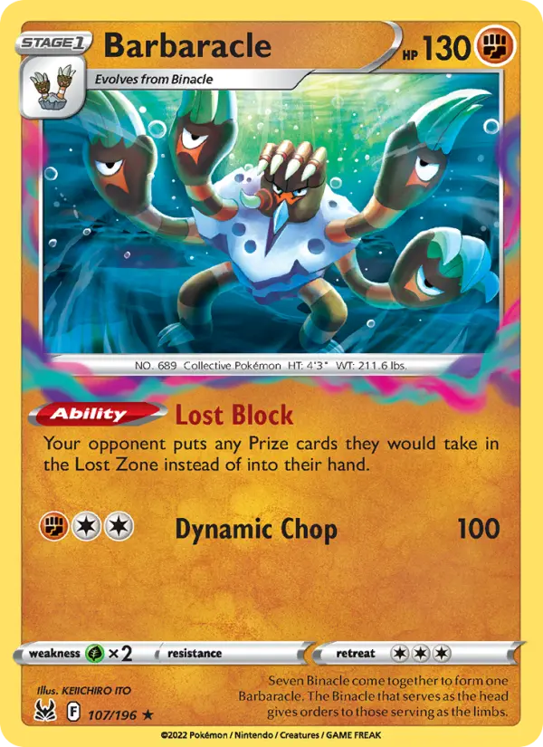 Barbaracle — Lost Origin card #107