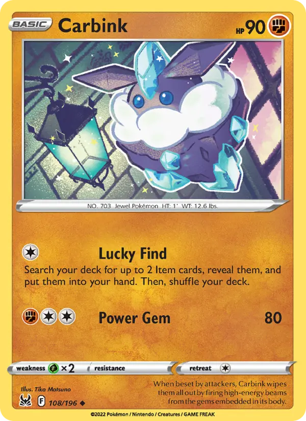 Carbink — Lost Origin card #108