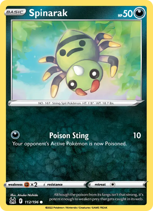 Spinarak — Lost Origin card #112