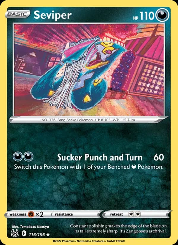 Seviper — Lost Origin card #116