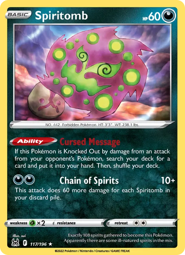 Spiritomb — Lost Origin card #117