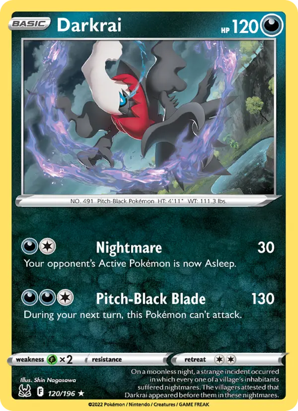 Darkrai — Lost Origin card #120