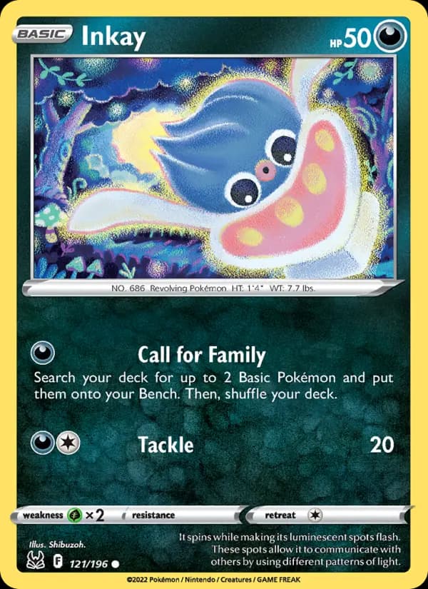 Inkay — Lost Origin card #121