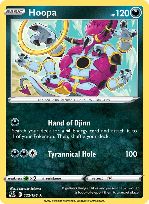 Hoopa — Lost Origin card #122