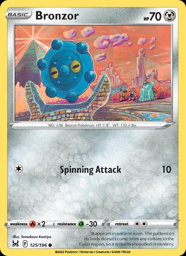 Bronzor — Lost Origin card #125