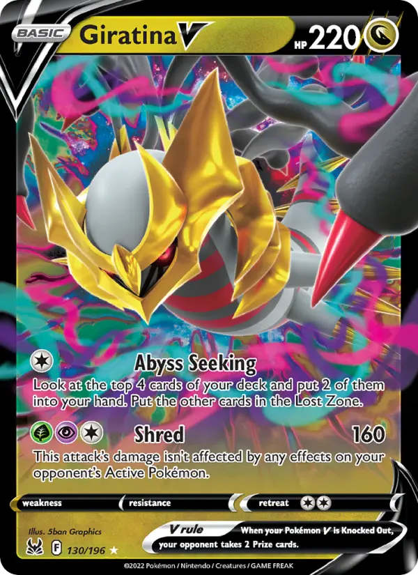 Giratina V — Lost Origin card #130