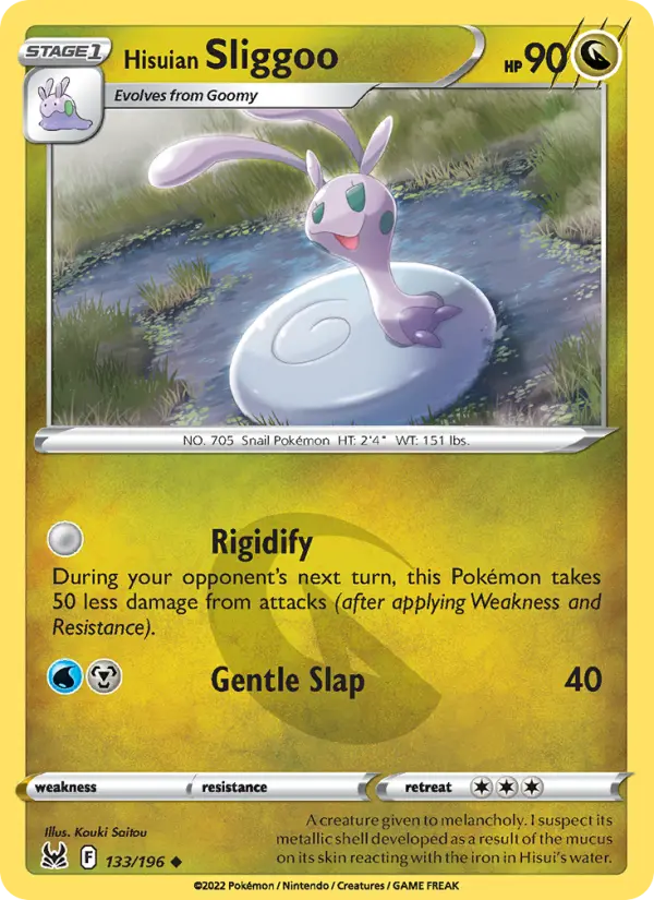 Hisuian Sliggoo — Lost Origin card #133