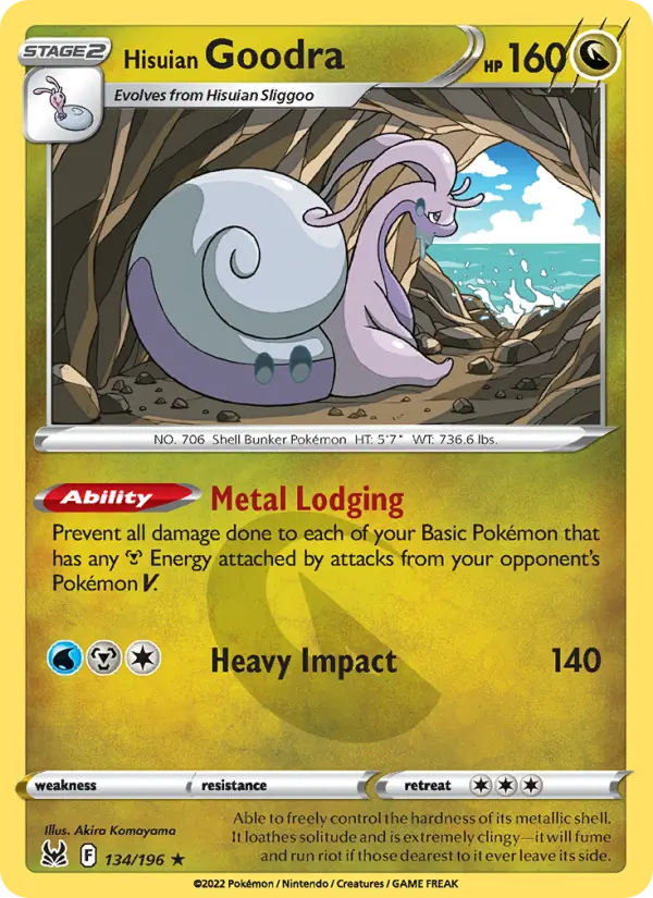 Hisuian Goodra — Lost Origin card #134