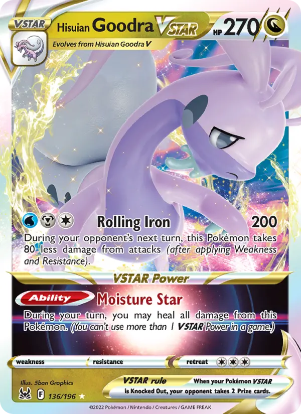 Hisuian Goodra VSTAR — Lost Origin card #136