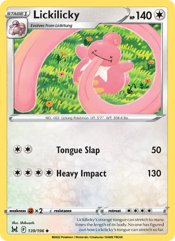 Lickilicky — Lost Origin card #139
