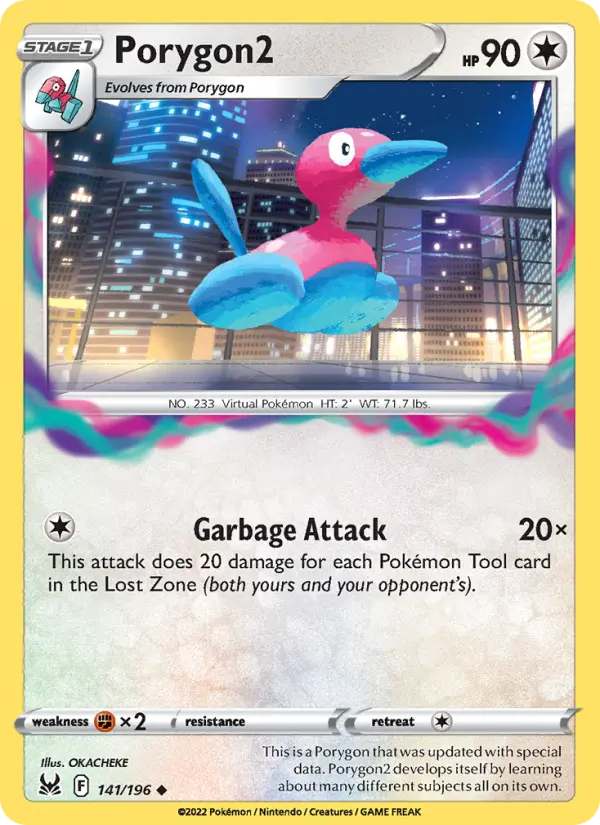 Porygon2 — Lost Origin card #141