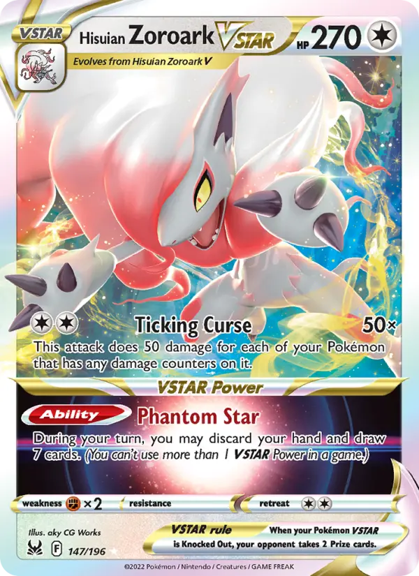 Hisuian Zoroark VSTAR — Lost Origin card #147