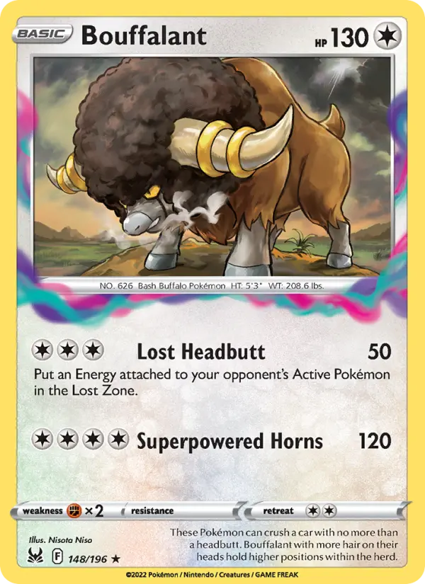 Bouffalant — Lost Origin card #148
