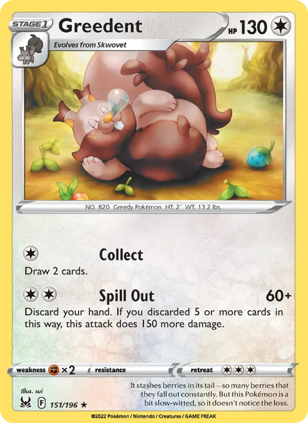 Greedent — Lost Origin card #151