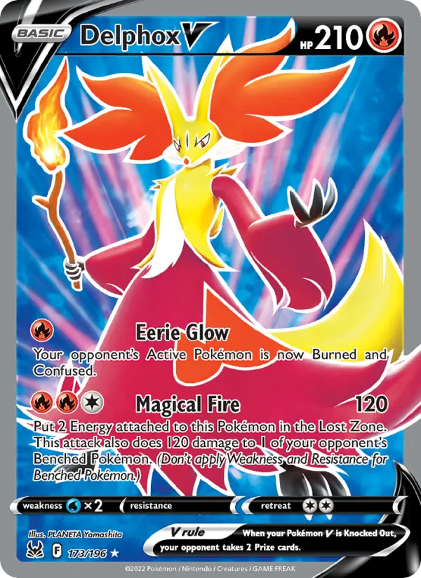 Delphox V — Lost Origin card #173
