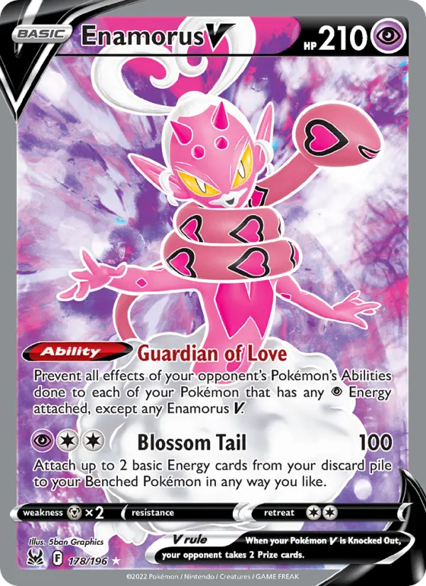 Enamorus V — Lost Origin card #178