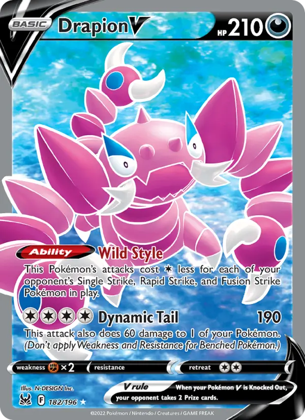 Drapion V — Lost Origin card #182