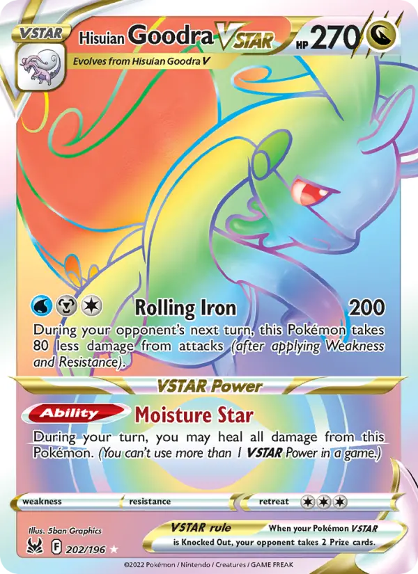 Hisuian Goodra VSTAR — Lost Origin card #202