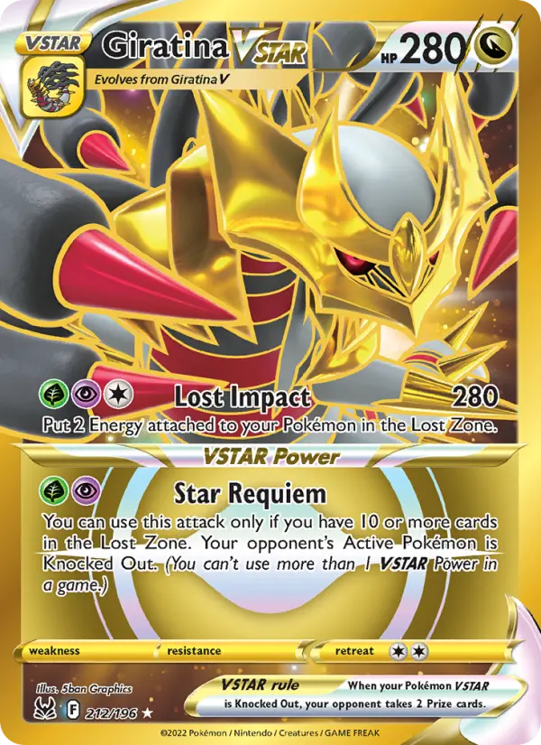 Giratina VSTAR — Lost Origin card #212