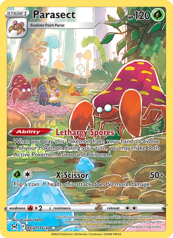 Parasect — Lost Origin card #TG01