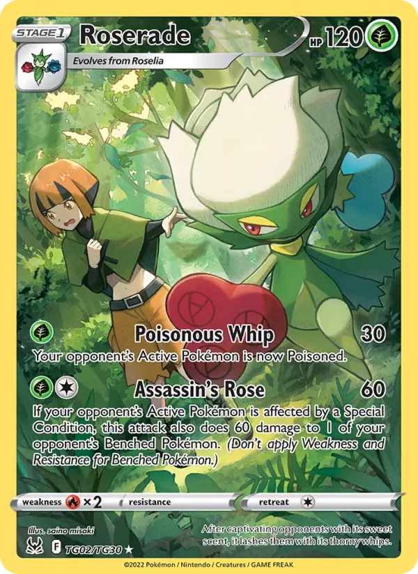 Roserade — Lost Origin card #TG02
