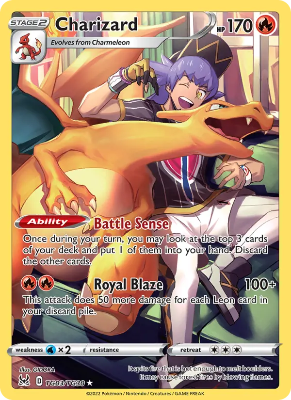 Charizard — Lost Origin card #TG03