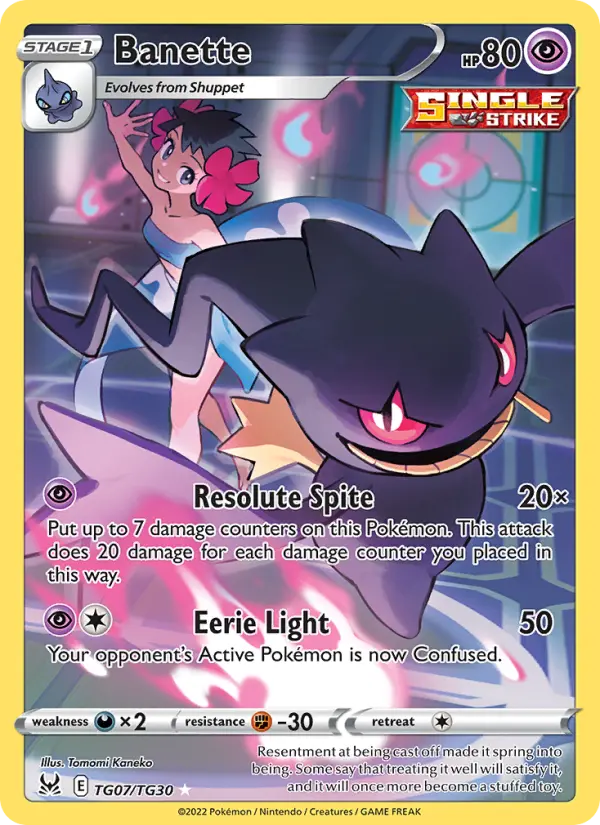 Banette — Lost Origin card #TG07