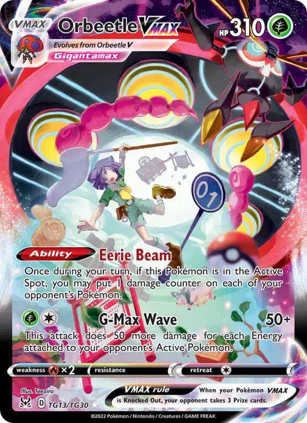 Orbeetle VMAX — Lost Origin card #TG13