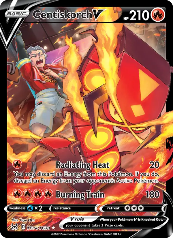 Centiskorch V — Lost Origin card #TG14