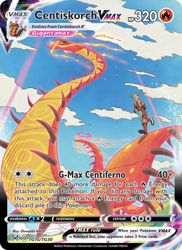Centiskorch VMAX — Lost Origin card #TG15