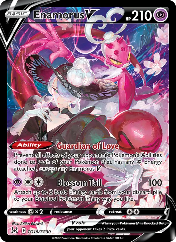 Enamorus V — Lost Origin card #TG18
