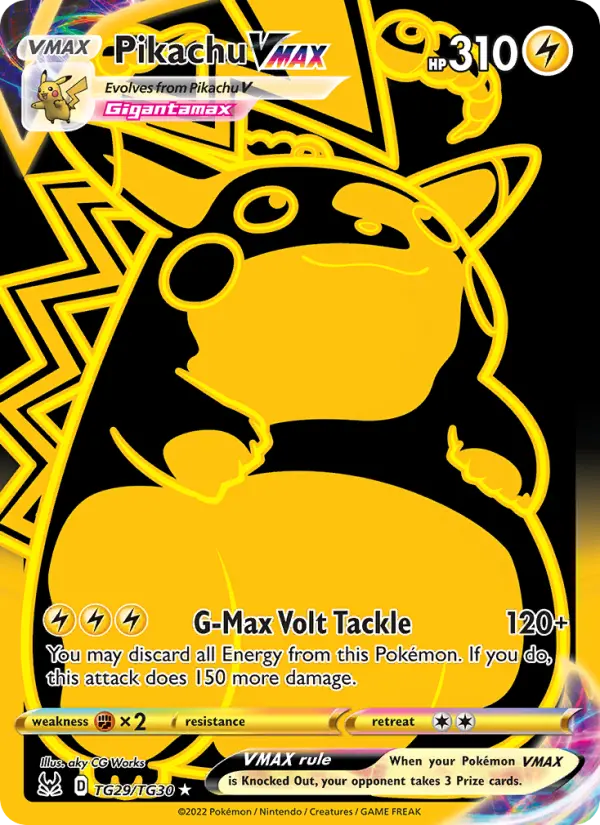 Pikachu VMAX — Lost Origin card #TG29