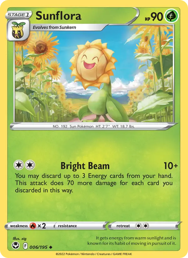 Sunflora — Silver Tempest card #006