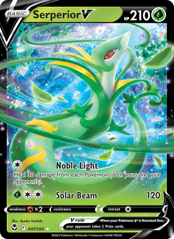 Serperior V — Silver Tempest card #007
