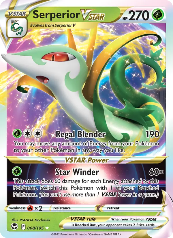 Serperior VSTAR — Silver Tempest card #008