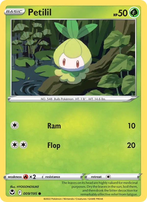 Petilil — Silver Tempest card #009